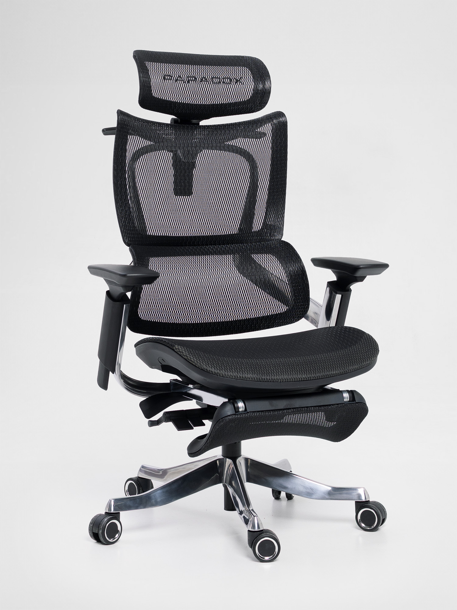 Paradox Ergo Milano Pro Black — right three-quarter view showing Donati mechanism